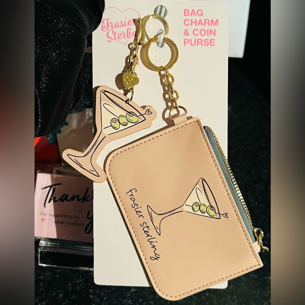 Peach Martini Coin Purse & Bag Charm